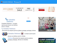 Tablet Screenshot of colombiatelefonos.com